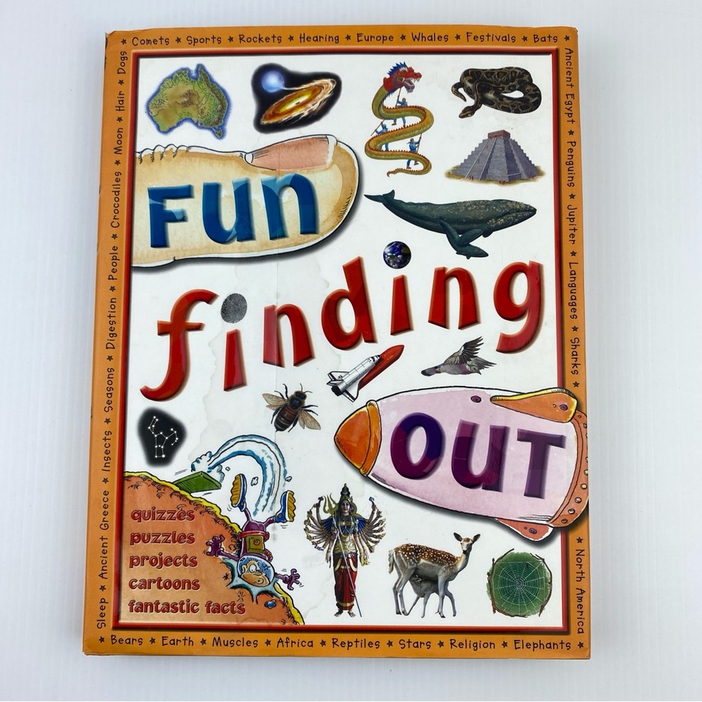Fun Finding Out Kids Activity Book Hardcover Educational 2001